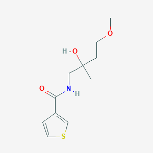 N-(2-hydroxy-4-methoxy-2-methylbutyl)thiophene-3-carboxamide