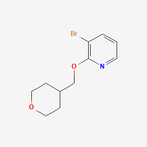 molecular formula C11H14BrNO2 B2822229 3-Bromo-2-[(oxan-4-yl)methoxy]pyridine CAS No. 1247239-29-7