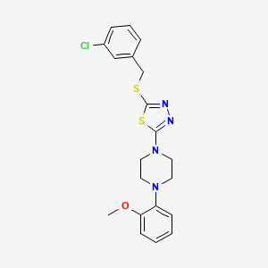 2-((3-Chlorobenzyl)thio)-5-(4-(2-methoxyphenyl)piperazin-1-yl)-1,3,4-thiadiazole