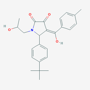 5-(4-tert-butylphenyl)-3-hydroxy-1-(2-hydroxypropyl)-4-(4-methylbenzoyl)-1,5-dihydro-2H-pyrrol-2-one