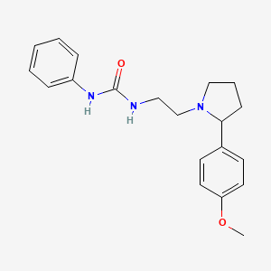 1-(2-(2-(4-Methoxyphenyl)pyrrolidin-1-yl)ethyl)-3-phenylurea
