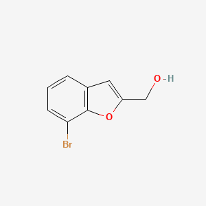 molecular formula C9H7BrO2 B2822254 (7-溴苯并呋喃-2-基)甲醇 CAS No. 1467056-12-7