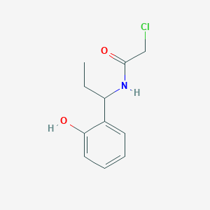 molecular formula C11H14ClNO2 B2822266 2-Chloro-N-[1-(2-hydroxyphenyl)propyl]acetamide CAS No. 2411306-31-3