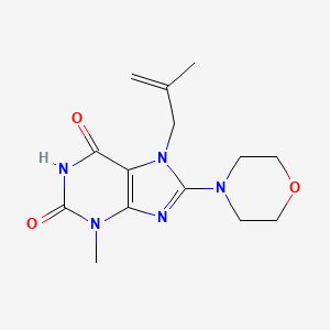 3-methyl-7-(2-methylallyl)-8-morpholino-1H-purine-2,6(3H,7H)-dione
