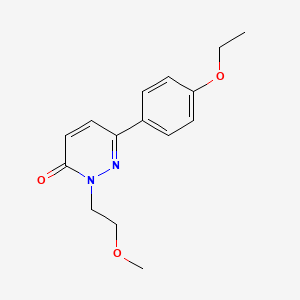 molecular formula C15H18N2O3 B2822271 6-(4-ethoxyphenyl)-2-(2-methoxyethyl)pyridazin-3(2H)-one CAS No. 1208701-73-8