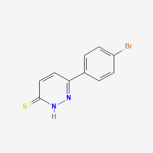 molecular formula C10H7BrN2S B2822277 6-(4-溴苯基)吡啶并[1,2-d]嘧啶-3-硫醇 CAS No. 70391-15-0