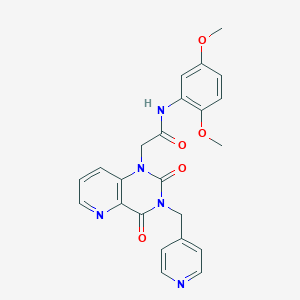 molecular formula C23H21N5O5 B2822286 N-(2,5-dimethoxyphenyl)-2-(2,4-dioxo-3-(pyridin-4-ylmethyl)-3,4-dihydropyrido[3,2-d]pyrimidin-1(2H)-yl)acetamide CAS No. 941908-83-4