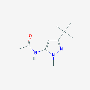 molecular formula C10H17N3O B2822300 N-(3-tert-butyl-1-methyl-1H-pyrazol-5-yl)acetamide CAS No. 184172-87-0