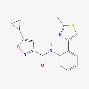 5-cyclopropyl-N-(2-(2-methylthiazol-4-yl)phenyl)isoxazole-3-carboxamide