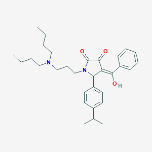 4-benzoyl-1-[3-(dibutylamino)propyl]-3-hydroxy-5-(4-isopropylphenyl)-1,5-dihydro-2H-pyrrol-2-one