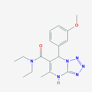 molecular formula C17H22N6O2 B282235 N,N-diethyl-7-(3-methoxyphenyl)-5-methyl-4,7-dihydrotetraazolo[1,5-a]pyrimidine-6-carboxamide 