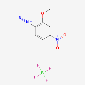 molecular formula C7H6BF4N3O3 B2822379 2-Methoxy-4-nitrobenzenediazonium tetrafluoroborate CAS No. 2357-51-9