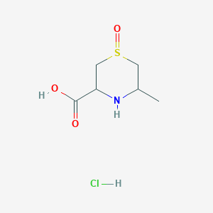 molecular formula C6H12ClNO3S B2822388 Cycloalliin hydrochloride CAS No. 91673-63-1