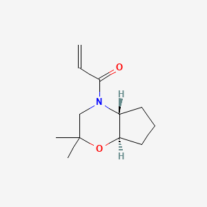 1-[(4Ar,7aR)-2,2-dimethyl-3,4a,5,6,7,7a-hexahydrocyclopenta[b][1,4]oxazin-4-yl]prop-2-en-1-one