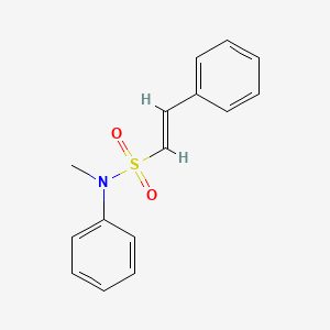 molecular formula C15H15NO2S B2822403 (E)-N-methyl-N,2-diphenylethenesulfonamide CAS No. 13735-87-0