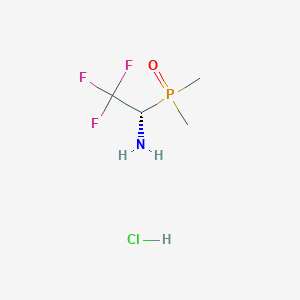 (1S)-1-Dimethylphosphoryl-2,2,2-trifluoroethanamine;hydrochloride