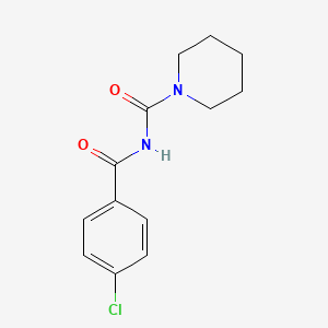 N-(4-chlorobenzoyl)piperidine-1-carboxamide