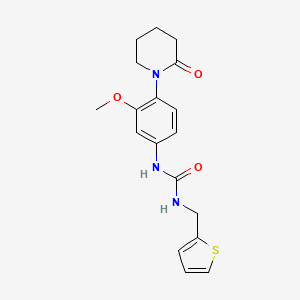 1-(3-Methoxy-4-(2-oxopiperidin-1-yl)phenyl)-3-(thiophen-2-ylmethyl)urea