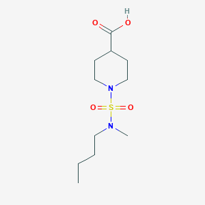 molecular formula C11H22N2O4S B2822419 1-[Butyl(methyl)sulfamoyl]piperidine-4-carboxylic acid CAS No. 1099121-84-2