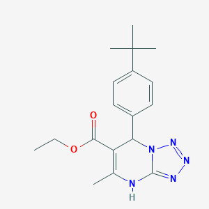 molecular formula C18H23N5O2 B282242 Ethyl 7-(4-tert-butylphenyl)-5-methyl-4,7-dihydrotetraazolo[1,5-a]pyrimidine-6-carboxylate 