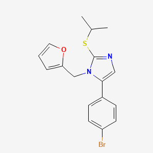 5-(4-bromophenyl)-1-(furan-2-ylmethyl)-2-(isopropylthio)-1H-imidazole