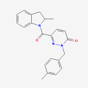 2-(4-methylbenzyl)-6-(2-methylindoline-1-carbonyl)pyridazin-3(2H)-one