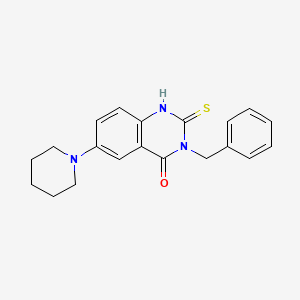 B2822443 3-benzyl-6-piperidin-1-yl-2-sulfanylidene-1H-quinazolin-4-one CAS No. 689227-92-7
