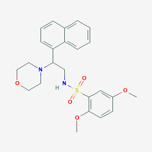 B2822446 2,5-dimethoxy-N-(2-morpholino-2-(naphthalen-1-yl)ethyl)benzenesulfonamide CAS No. 941997-36-0