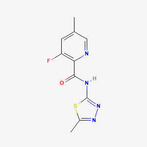 3-Fluoro-5-methyl-N-(5-methyl-1,3,4-thiadiazol-2-yl)pyridine-2-carboxamide