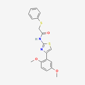 N-[4-(2,5-dimethoxyphenyl)-1,3-thiazol-2-yl]-2-(phenylsulfanyl)acetamide