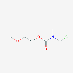 molecular formula C6H12ClNO3 B2822471 2-Methoxyethyl (chloromethyl)(methyl)carbamate CAS No. 1257322-73-8