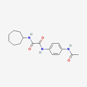 N'-(4-acetamidophenyl)-N-cycloheptyloxamide
