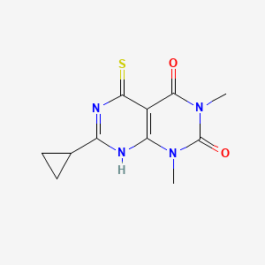 7-cyclopropyl-5-mercapto-1,3-dimethylpyrimido[4,5-{d}]pyrimidine-2,4(1{H},3{H})-dione