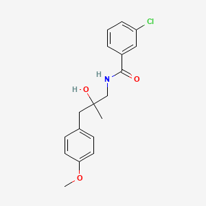 3-chloro-N-(2-hydroxy-3-(4-methoxyphenyl)-2-methylpropyl)benzamide