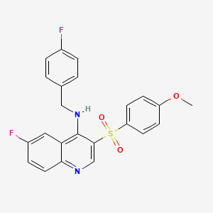 6-fluoro-N-(4-fluorobenzyl)-3-((4-methoxyphenyl)sulfonyl)quinolin-4-amine