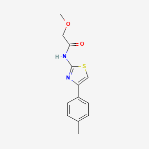 molecular formula C13H14N2O2S B2822497 2-methoxy-N-(4-(p-tolyl)thiazol-2-yl)acetamide CAS No. 685839-25-2