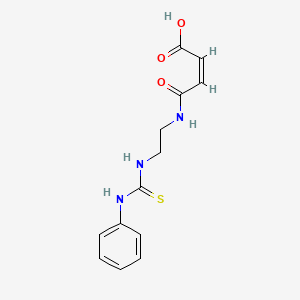 (Z)-4-oxo-4-((2-(3-phenylthioureido)ethyl)amino)but-2-enoic acid