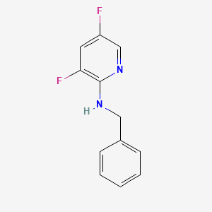 molecular formula C12H10F2N2 B2822500 N-Benzyl-3,5-difluoropyridin-2-amine CAS No. 1260759-12-3