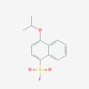 molecular formula C13H13FO3S B2822511 4-Propan-2-yloxynaphthalene-1-sulfonyl fluoride CAS No. 2138241-97-9