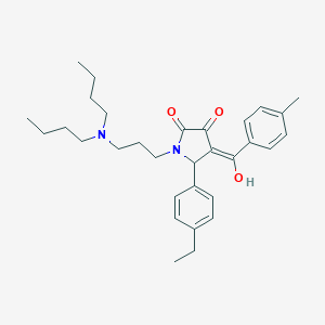 1-[3-(dibutylamino)propyl]-5-(4-ethylphenyl)-3-hydroxy-4-(4-methylbenzoyl)-1,5-dihydro-2H-pyrrol-2-one