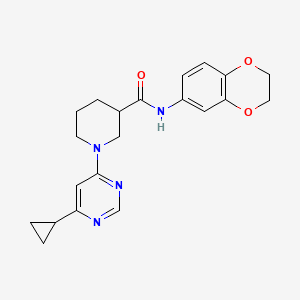 1-(6-cyclopropylpyrimidin-4-yl)-N-(2,3-dihydrobenzo[b][1,4]dioxin-6-yl)piperidine-3-carboxamide