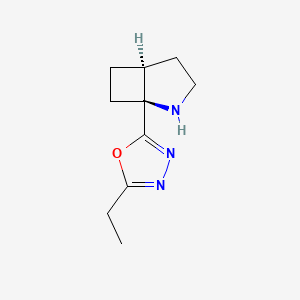 B2822530 2-[(1S,5S)-2-Azabicyclo[3.2.0]heptan-1-yl]-5-ethyl-1,3,4-oxadiazole CAS No. 2361609-38-1