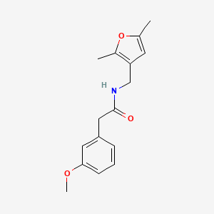 molecular formula C16H19NO3 B2822540 N-((2,5-dimethylfuran-3-yl)methyl)-2-(3-methoxyphenyl)acetamide CAS No. 1351594-78-9