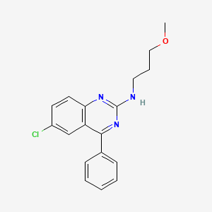 6-chloro-N-(3-methoxypropyl)-4-phenylquinazolin-2-amine