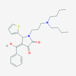 4-benzoyl-1-[3-(dibutylamino)propyl]-3-hydroxy-5-(2-thienyl)-1,5-dihydro-2H-pyrrol-2-one