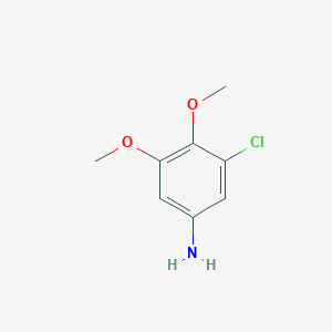 molecular formula C8H10ClNO2 B2822550 3-Chloro-4,5-dimethoxyaniline CAS No. 90006-54-5