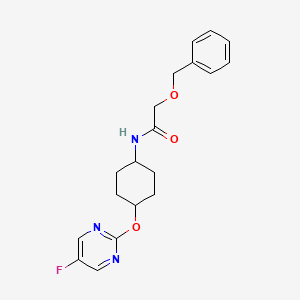 2-(benzyloxy)-N-((1r,4r)-4-((5-fluoropyrimidin-2-yl)oxy)cyclohexyl)acetamide
