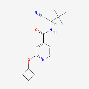 N-(1-Cyano-2,2-dimethylpropyl)-2-cyclobutyloxypyridine-4-carboxamide
