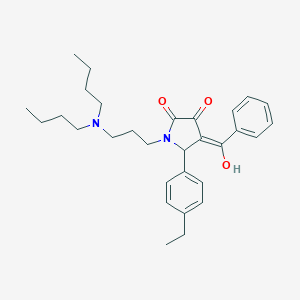 molecular formula C30H40N2O3 B282257 4-benzoyl-1-[3-(dibutylamino)propyl]-5-(4-ethylphenyl)-3-hydroxy-1,5-dihydro-2H-pyrrol-2-one 