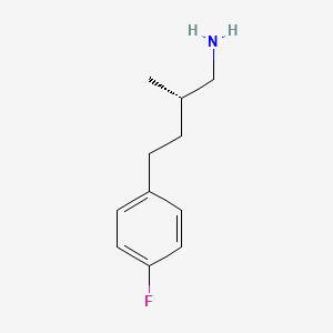 (2S)-4-(4-Fluorophenyl)-2-methylbutan-1-amine